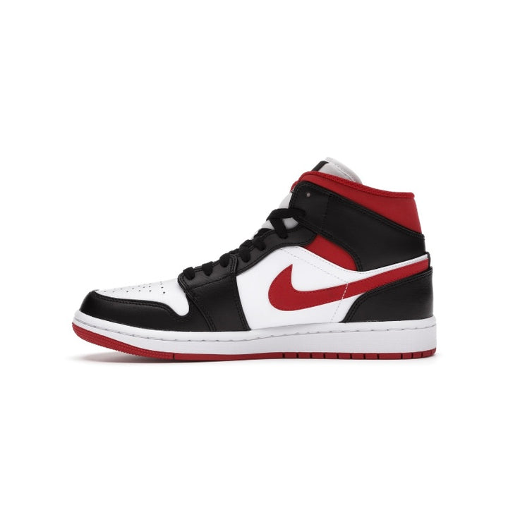 JORDAN 1 MID GYM RED BLACK WHITE